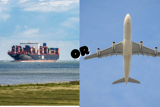 Cuándo utilizar el transporte aéreo o marítimo?
